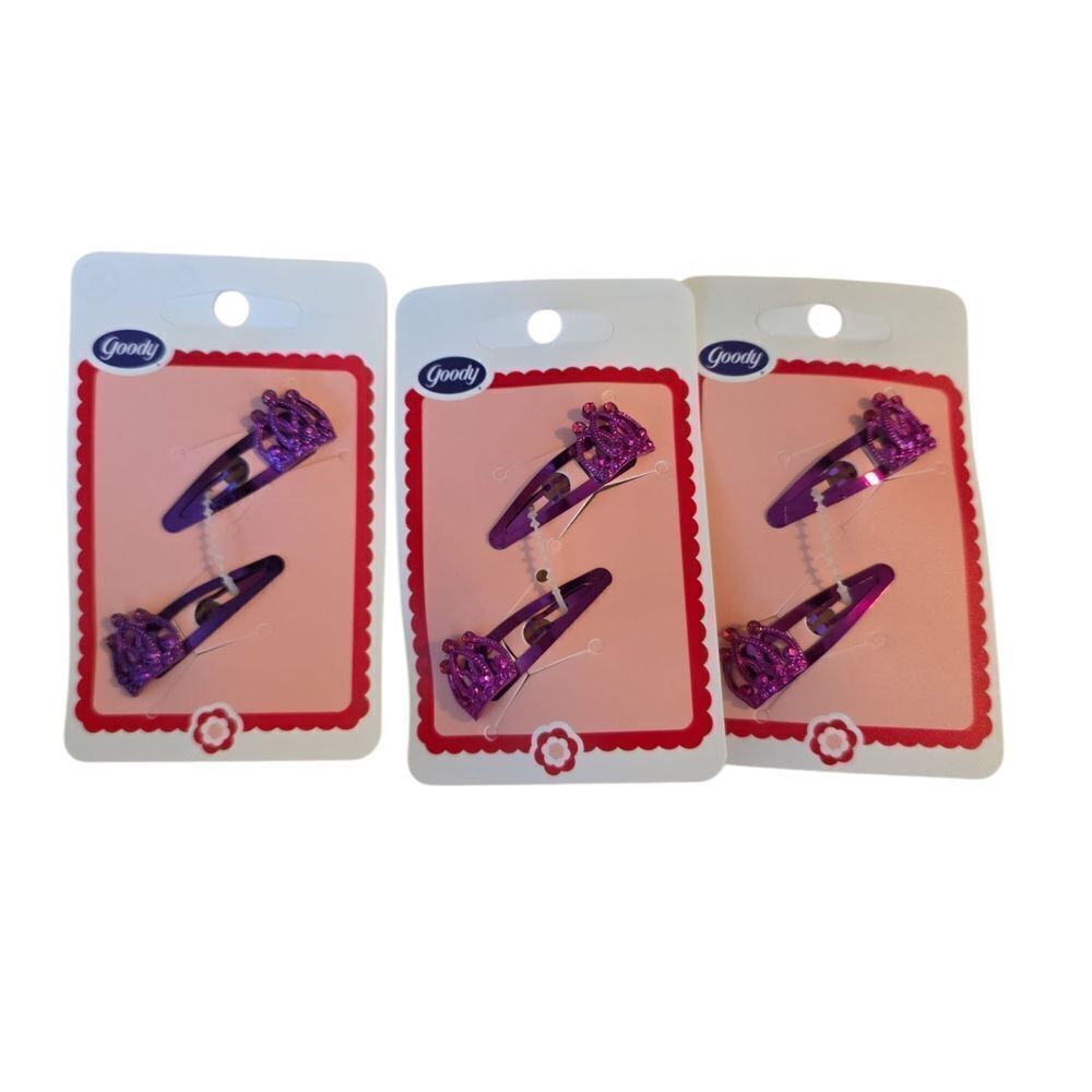 Goody Purple Hair Clips Set